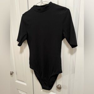 H&M Black Mockneck Bodysuit